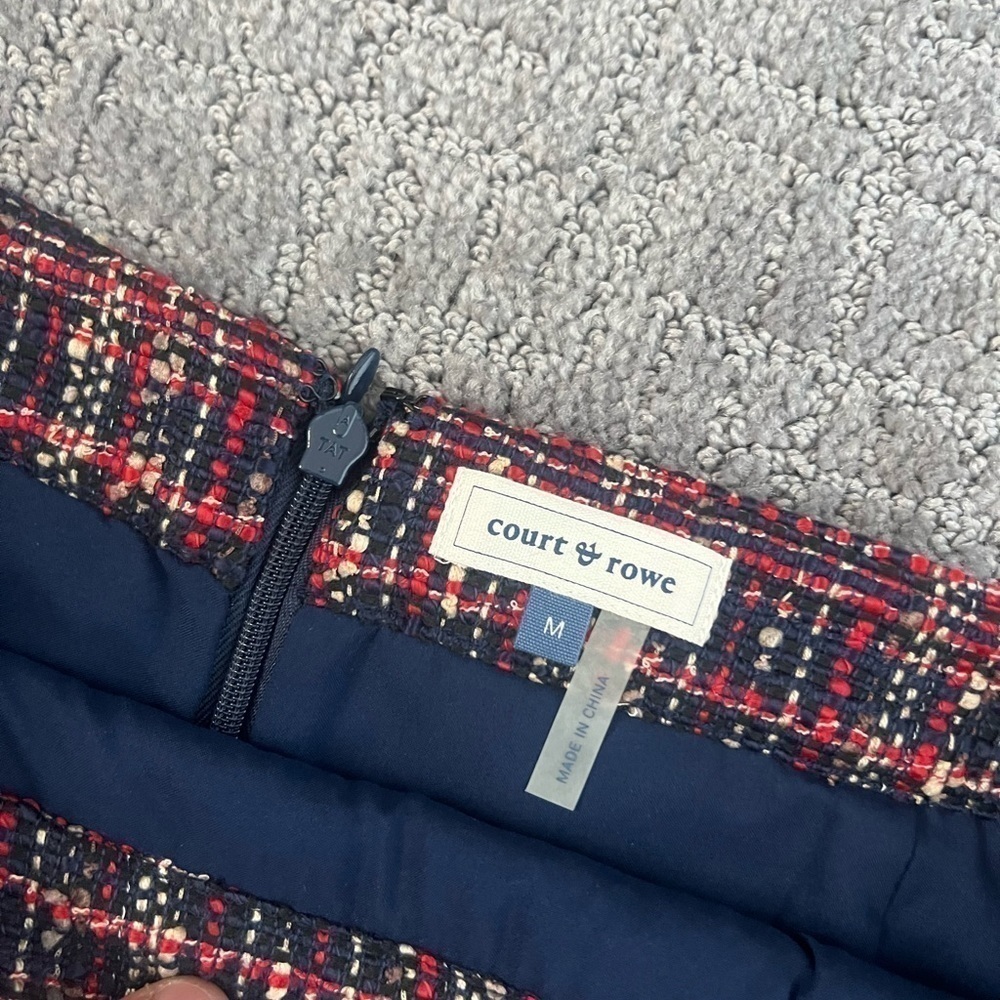 Court & Rowe Belle Noel Tweed Plaid Mini Skirt - Picture 4 of 6